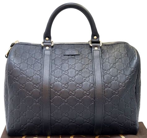 gucci guccissima leather tote bag black